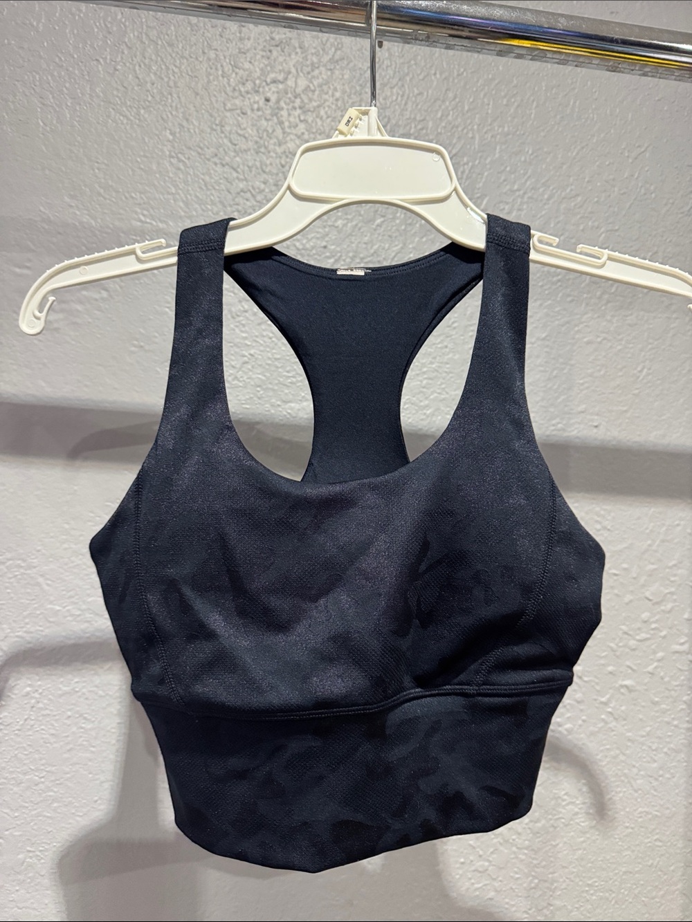 Racerback Longline Sports Bra - Black